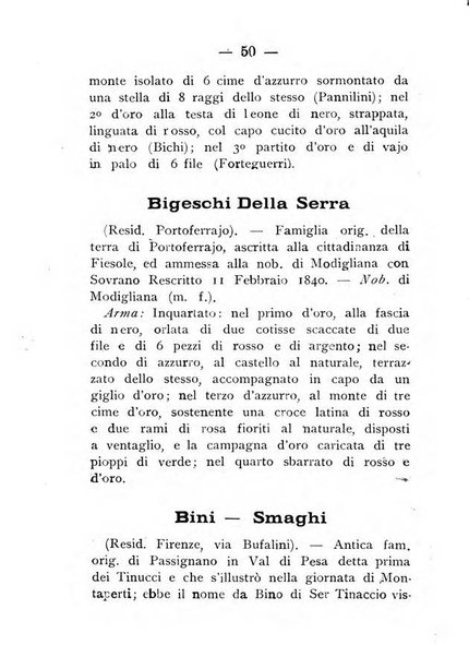 Il libro d'oro della Toscana pubblicazione dell'Ufficio araldico, Archivio genealogico di Firenze