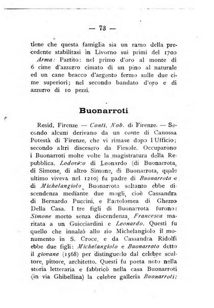 Il libro d'oro della Toscana pubblicazione dell'Ufficio araldico, Archivio genealogico di Firenze