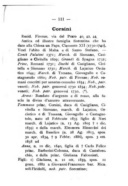 Il libro d'oro della Toscana pubblicazione dell'Ufficio araldico, Archivio genealogico di Firenze