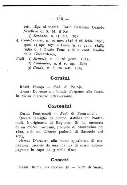 Il libro d'oro della Toscana pubblicazione dell'Ufficio araldico, Archivio genealogico di Firenze