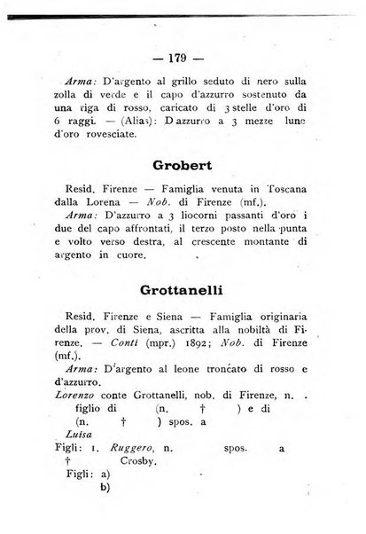 Il libro d'oro della Toscana pubblicazione dell'Ufficio araldico, Archivio genealogico di Firenze