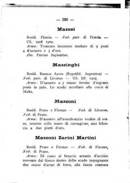 Il libro d'oro della Toscana pubblicazione dell'Ufficio araldico, Archivio genealogico di Firenze