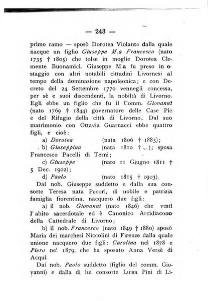 Il libro d'oro della Toscana pubblicazione dell'Ufficio araldico, Archivio genealogico di Firenze