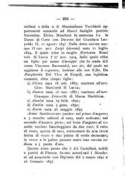 Il libro d'oro della Toscana pubblicazione dell'Ufficio araldico, Archivio genealogico di Firenze