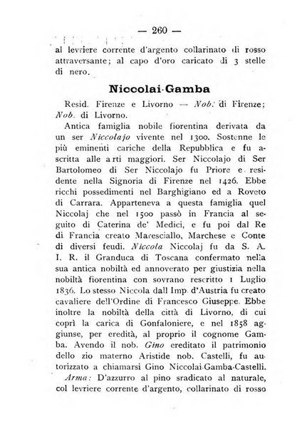 Il libro d'oro della Toscana pubblicazione dell'Ufficio araldico, Archivio genealogico di Firenze