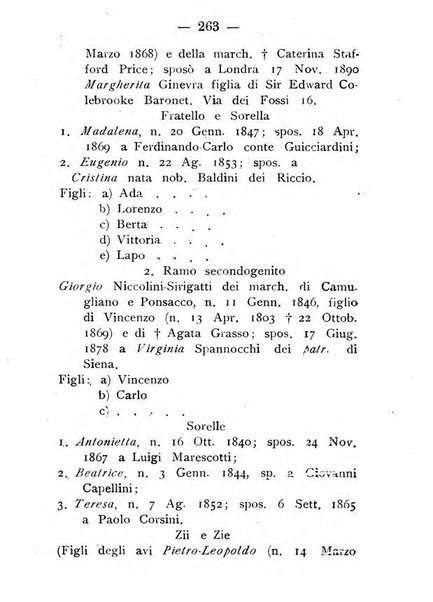 Il libro d'oro della Toscana pubblicazione dell'Ufficio araldico, Archivio genealogico di Firenze