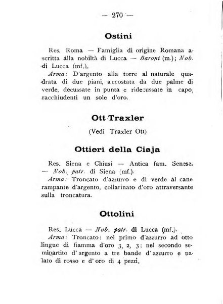 Il libro d'oro della Toscana pubblicazione dell'Ufficio araldico, Archivio genealogico di Firenze