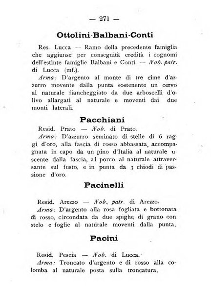 Il libro d'oro della Toscana pubblicazione dell'Ufficio araldico, Archivio genealogico di Firenze