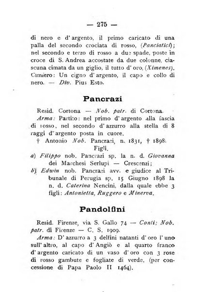 Il libro d'oro della Toscana pubblicazione dell'Ufficio araldico, Archivio genealogico di Firenze