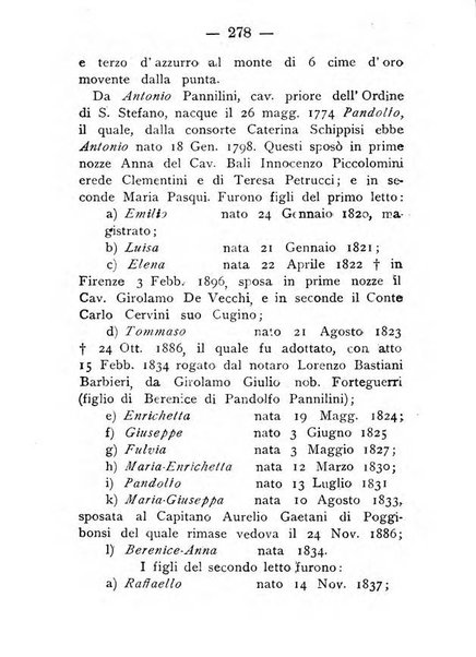 Il libro d'oro della Toscana pubblicazione dell'Ufficio araldico, Archivio genealogico di Firenze