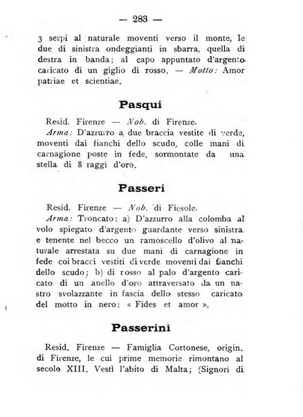 Il libro d'oro della Toscana pubblicazione dell'Ufficio araldico, Archivio genealogico di Firenze