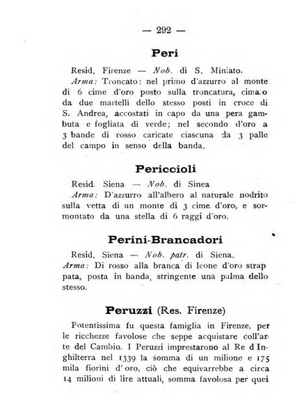 Il libro d'oro della Toscana pubblicazione dell'Ufficio araldico, Archivio genealogico di Firenze