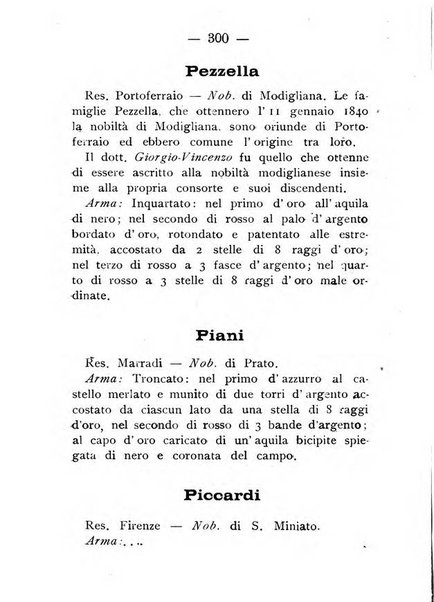 Il libro d'oro della Toscana pubblicazione dell'Ufficio araldico, Archivio genealogico di Firenze