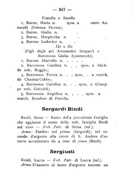 Il libro d'oro della Toscana pubblicazione dell'Ufficio araldico, Archivio genealogico di Firenze