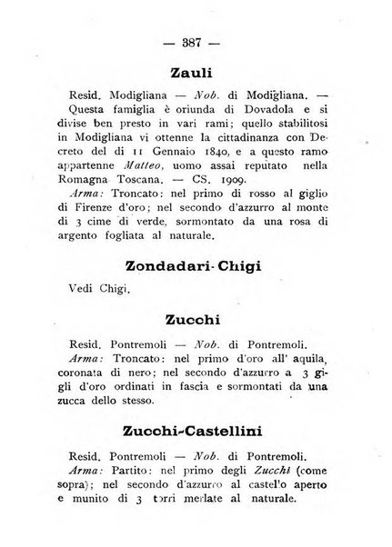 Il libro d'oro della Toscana pubblicazione dell'Ufficio araldico, Archivio genealogico di Firenze