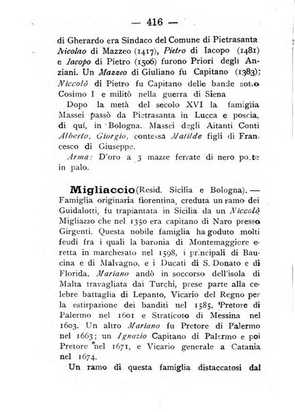 Il libro d'oro della Toscana pubblicazione dell'Ufficio araldico, Archivio genealogico di Firenze