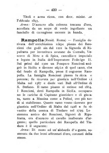 Il libro d'oro della Toscana pubblicazione dell'Ufficio araldico, Archivio genealogico di Firenze