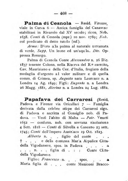 Il libro d'oro della Toscana pubblicazione dell'Ufficio araldico, Archivio genealogico di Firenze