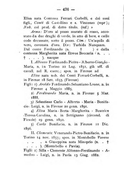 Il libro d'oro della Toscana pubblicazione dell'Ufficio araldico, Archivio genealogico di Firenze