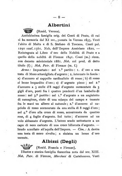 Il libro d'oro della Toscana pubblicazione dell'Ufficio araldico, Archivio genealogico di Firenze