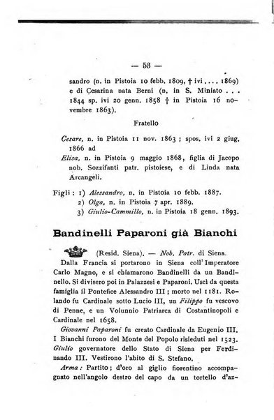 Il libro d'oro della Toscana pubblicazione dell'Ufficio araldico, Archivio genealogico di Firenze