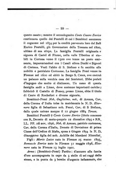 Il libro d'oro della Toscana pubblicazione dell'Ufficio araldico, Archivio genealogico di Firenze