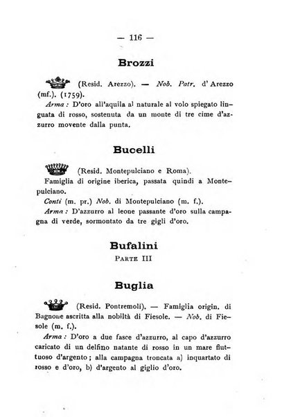 Il libro d'oro della Toscana pubblicazione dell'Ufficio araldico, Archivio genealogico di Firenze