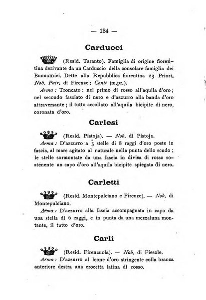 Il libro d'oro della Toscana pubblicazione dell'Ufficio araldico, Archivio genealogico di Firenze