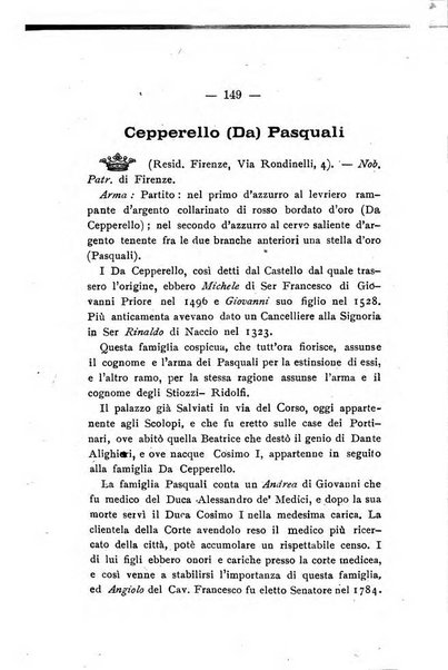 Il libro d'oro della Toscana pubblicazione dell'Ufficio araldico, Archivio genealogico di Firenze