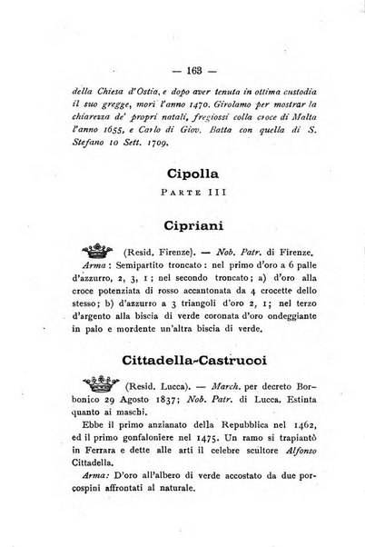 Il libro d'oro della Toscana pubblicazione dell'Ufficio araldico, Archivio genealogico di Firenze