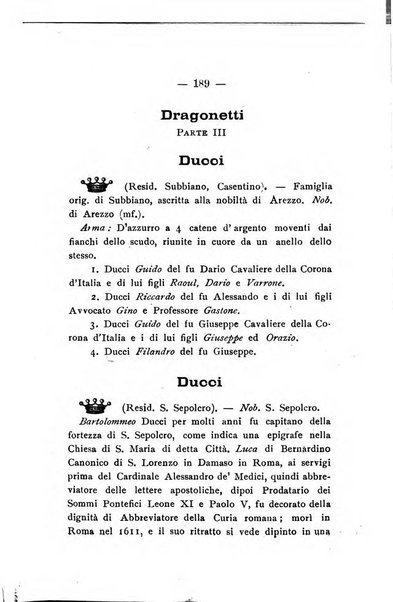 Il libro d'oro della Toscana pubblicazione dell'Ufficio araldico, Archivio genealogico di Firenze