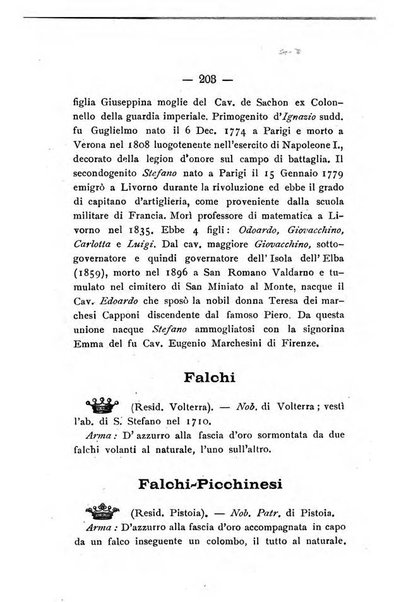 Il libro d'oro della Toscana pubblicazione dell'Ufficio araldico, Archivio genealogico di Firenze