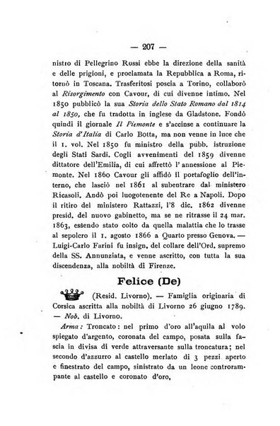 Il libro d'oro della Toscana pubblicazione dell'Ufficio araldico, Archivio genealogico di Firenze