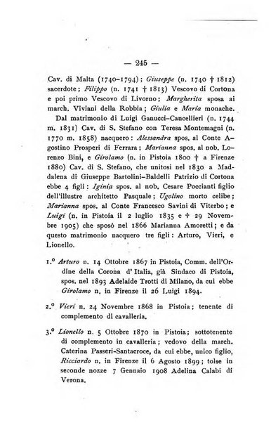 Il libro d'oro della Toscana pubblicazione dell'Ufficio araldico, Archivio genealogico di Firenze