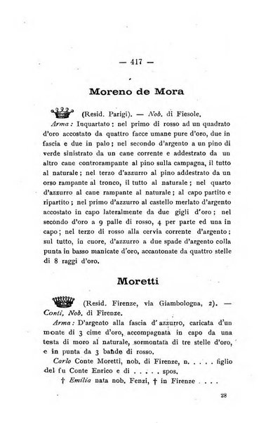 Il libro d'oro della Toscana pubblicazione dell'Ufficio araldico, Archivio genealogico di Firenze