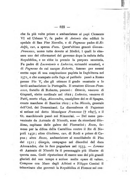 Il libro d'oro della Toscana pubblicazione dell'Ufficio araldico, Archivio genealogico di Firenze