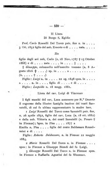 Il libro d'oro della Toscana pubblicazione dell'Ufficio araldico, Archivio genealogico di Firenze