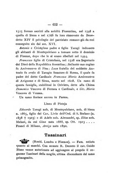 Il libro d'oro della Toscana pubblicazione dell'Ufficio araldico, Archivio genealogico di Firenze