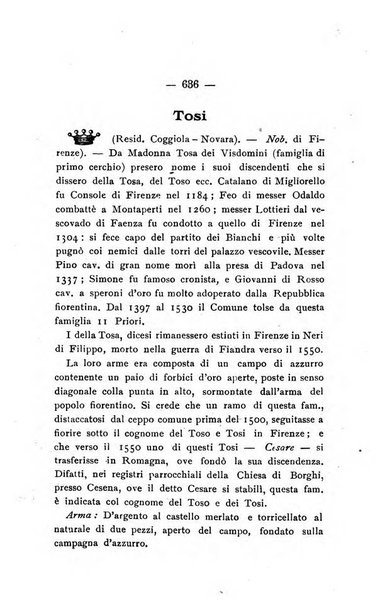 Il libro d'oro della Toscana pubblicazione dell'Ufficio araldico, Archivio genealogico di Firenze