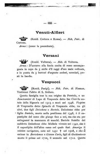 Il libro d'oro della Toscana pubblicazione dell'Ufficio araldico, Archivio genealogico di Firenze