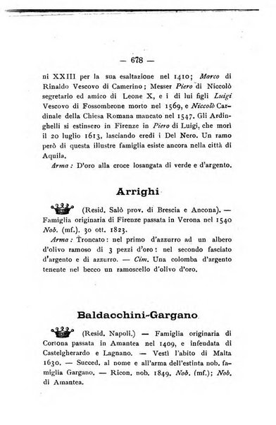 Il libro d'oro della Toscana pubblicazione dell'Ufficio araldico, Archivio genealogico di Firenze