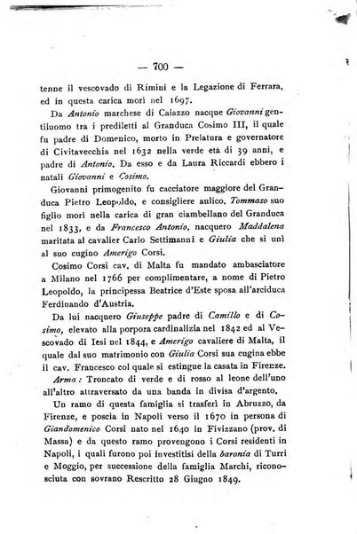 Il libro d'oro della Toscana pubblicazione dell'Ufficio araldico, Archivio genealogico di Firenze