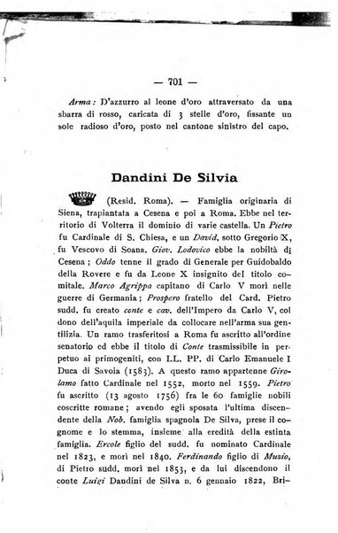 Il libro d'oro della Toscana pubblicazione dell'Ufficio araldico, Archivio genealogico di Firenze