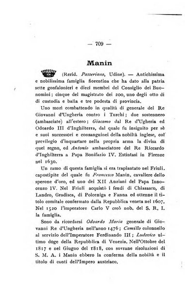 Il libro d'oro della Toscana pubblicazione dell'Ufficio araldico, Archivio genealogico di Firenze