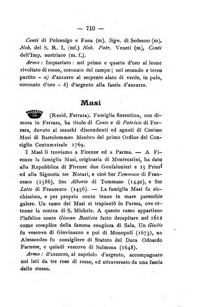 Il libro d'oro della Toscana pubblicazione dell'Ufficio araldico, Archivio genealogico di Firenze