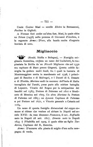 Il libro d'oro della Toscana pubblicazione dell'Ufficio araldico, Archivio genealogico di Firenze