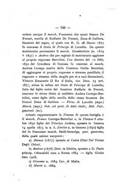 Il libro d'oro della Toscana pubblicazione dell'Ufficio araldico, Archivio genealogico di Firenze