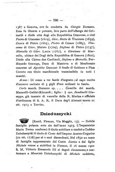 Il libro d'oro della Toscana pubblicazione dell'Ufficio araldico, Archivio genealogico di Firenze