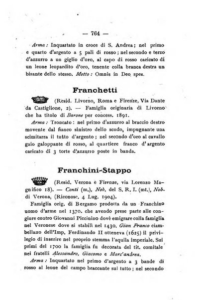 Il libro d'oro della Toscana pubblicazione dell'Ufficio araldico, Archivio genealogico di Firenze