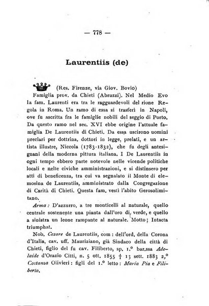 Il libro d'oro della Toscana pubblicazione dell'Ufficio araldico, Archivio genealogico di Firenze